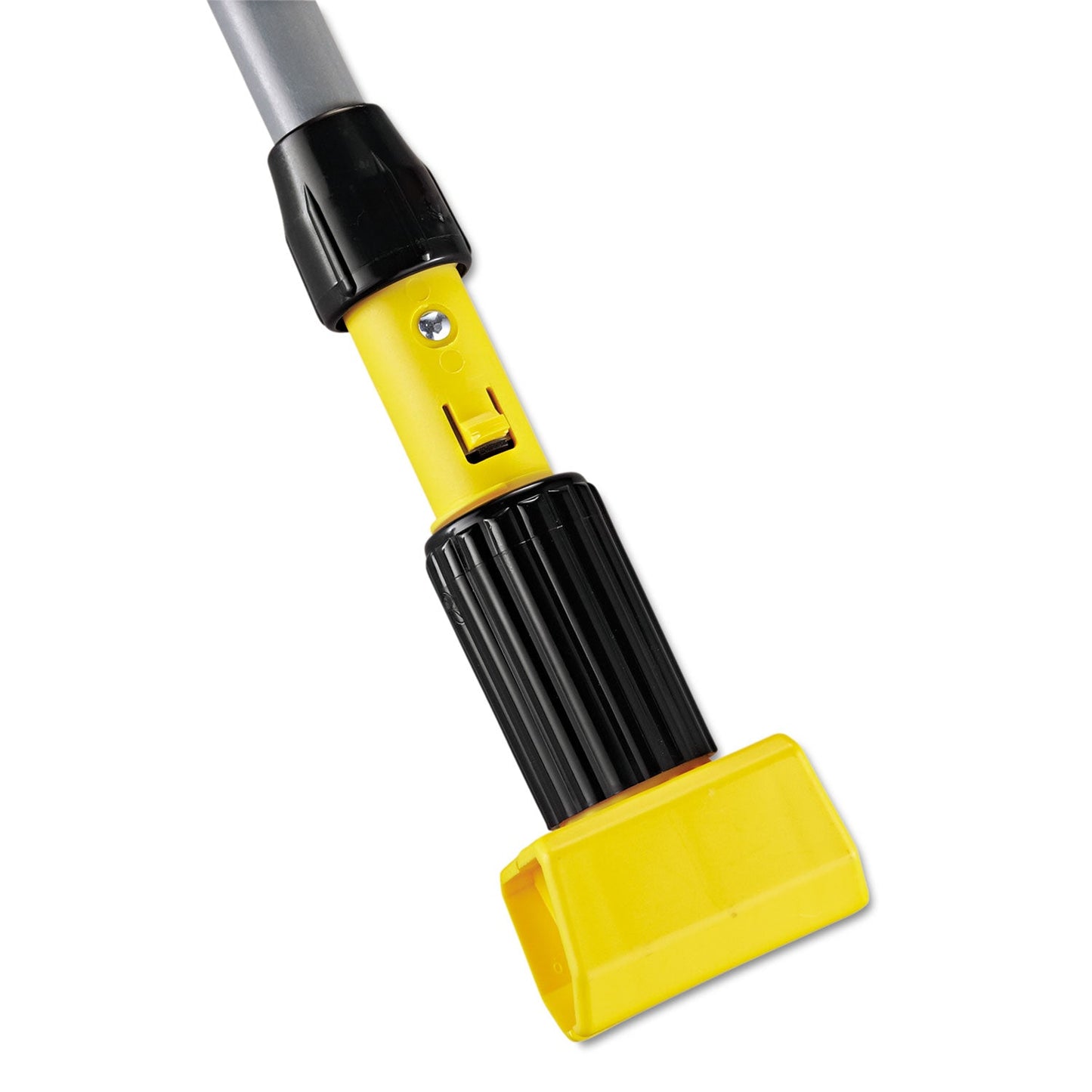 Gripper Fiberglass Mop Handle, 1" dia x 54", Black/Yellow - OrderMe