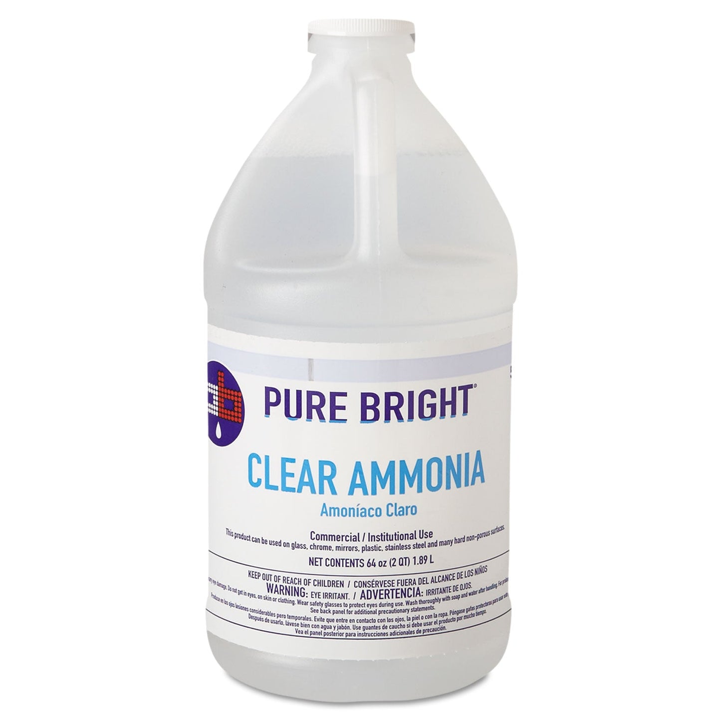 Clear Ammonia, 64 oz Bottle, 8/Carton - OrderMe