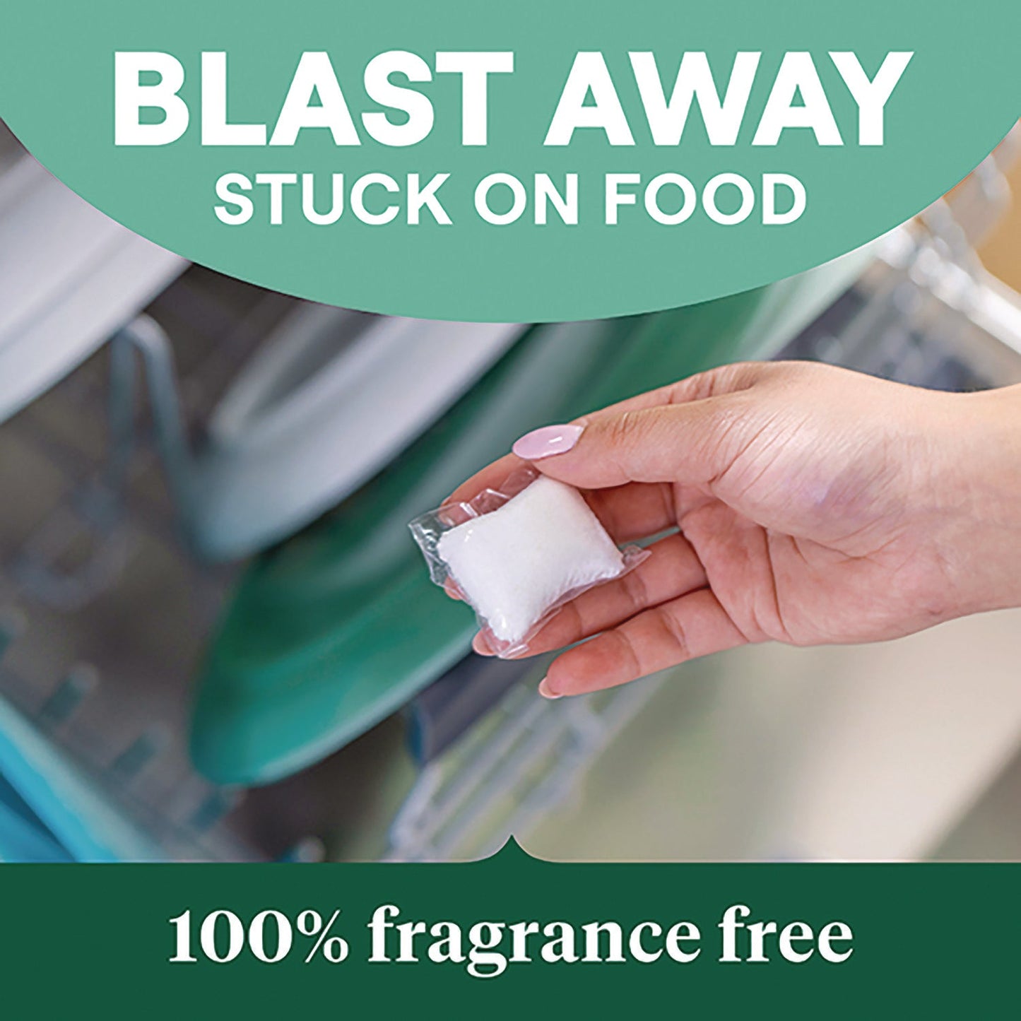 Natural Automatic Dishwasher Detergent Packs, Free and Clear, 45 Powder Packets/Box, 5 Boxes/Carton - OrderMe