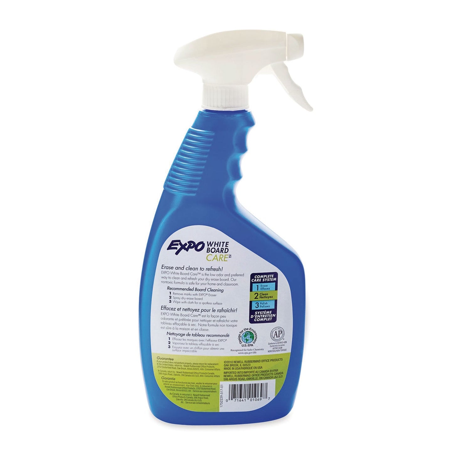 White Board CARE Dry Erase Surface Cleaner, 22 oz Spray Bottle - OrderMe