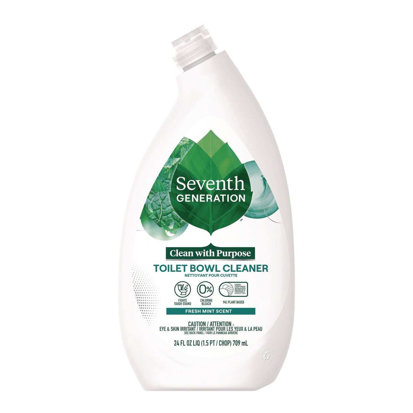 Toilet Bowl Cleaner, Fresh Mint Scent, 24 oz Bottle, 4/Carton - OrderMe