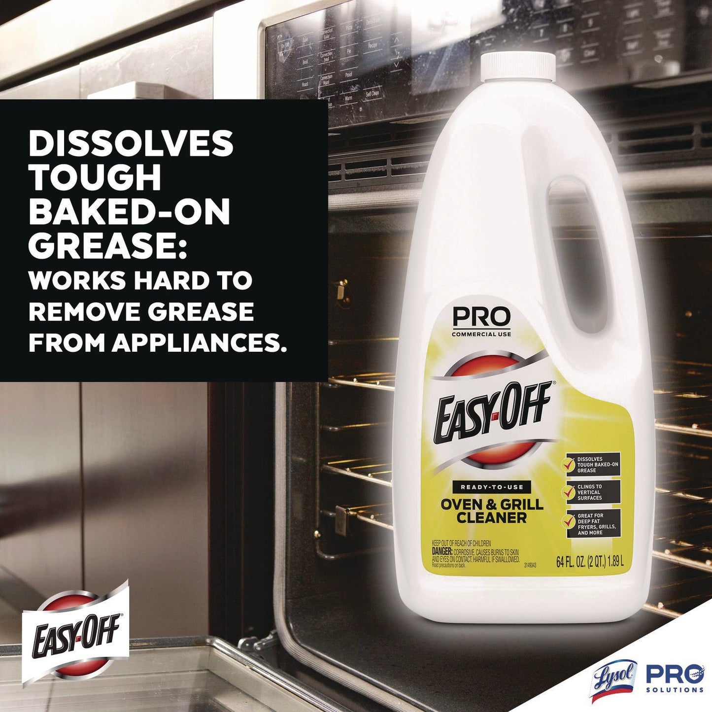Ready-to-Use Oven and Grill Cleaner, Liquid, 2 qt Bottle, 6/Carton - OrderMe