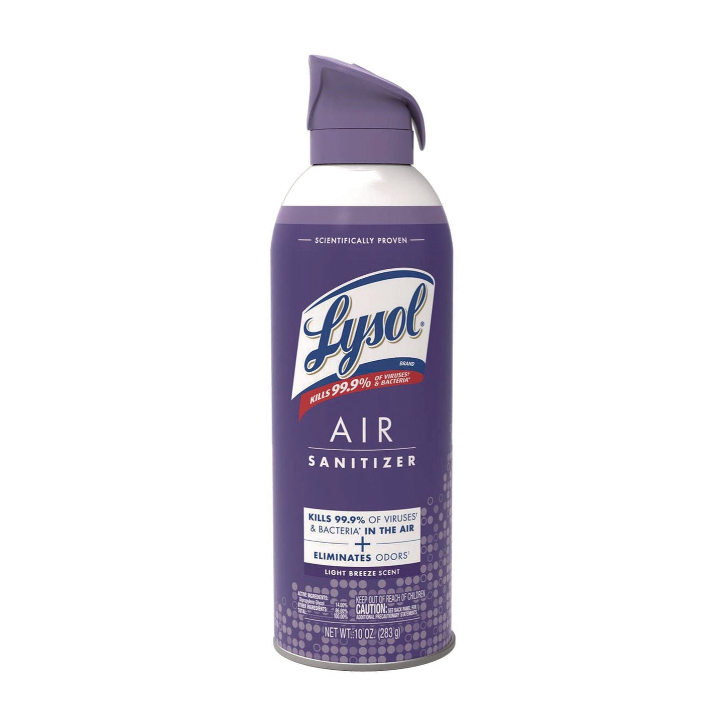 Air Sanitizer Spray, Light Breeze Scent, 10 oz Aerosol Can, 6/Carton - OrderMe