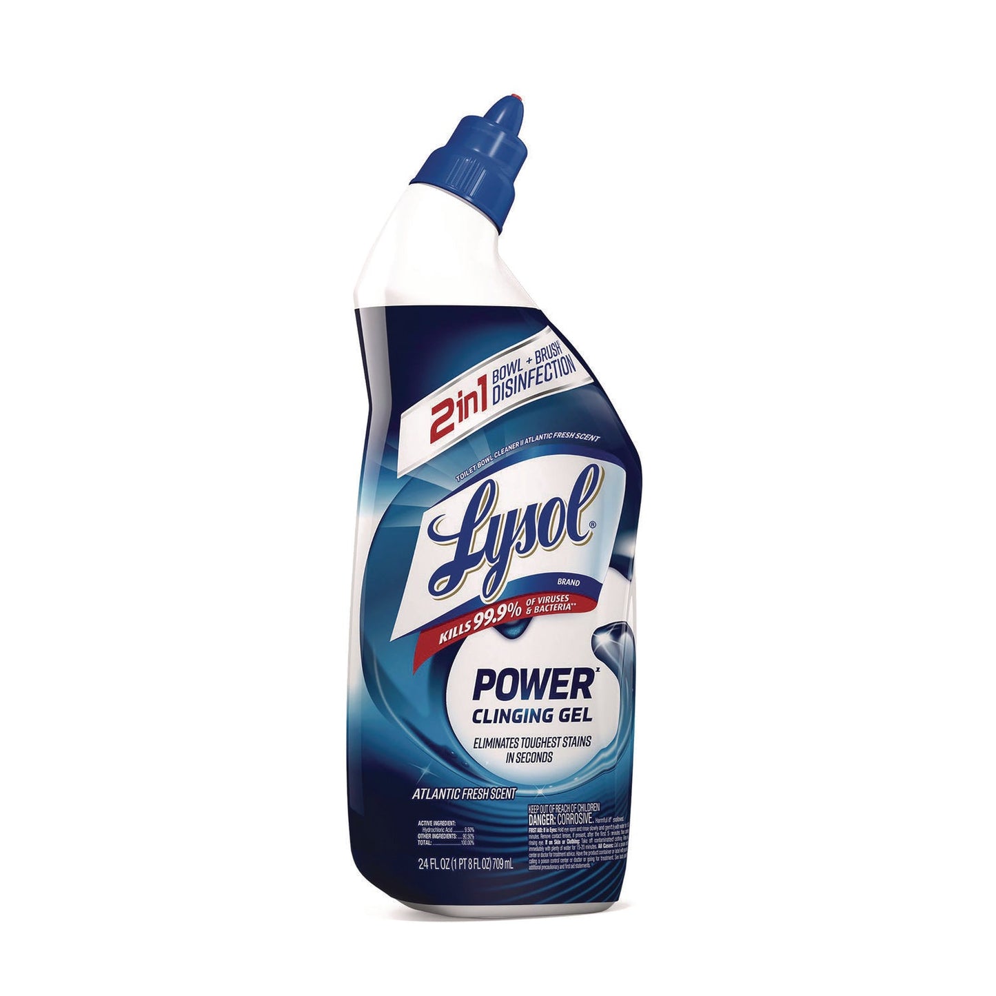 Disinfectant Toilet Bowl Cleaner, Atlantic Fresh, 24 oz Bottle, 9/Carton - OrderMe