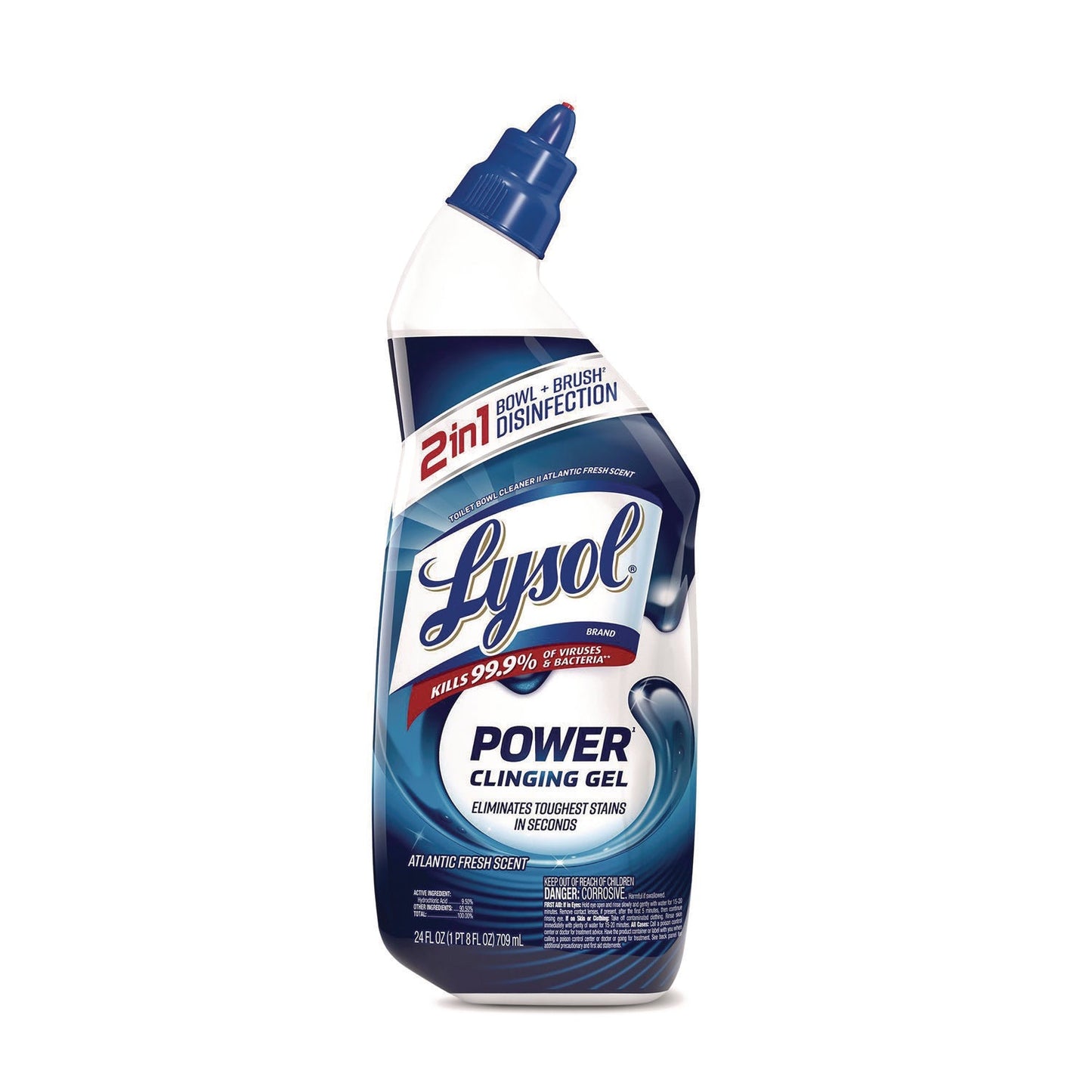 Disinfectant Toilet Bowl Cleaner, Atlantic Fresh, 24 oz Bottle - OrderMe