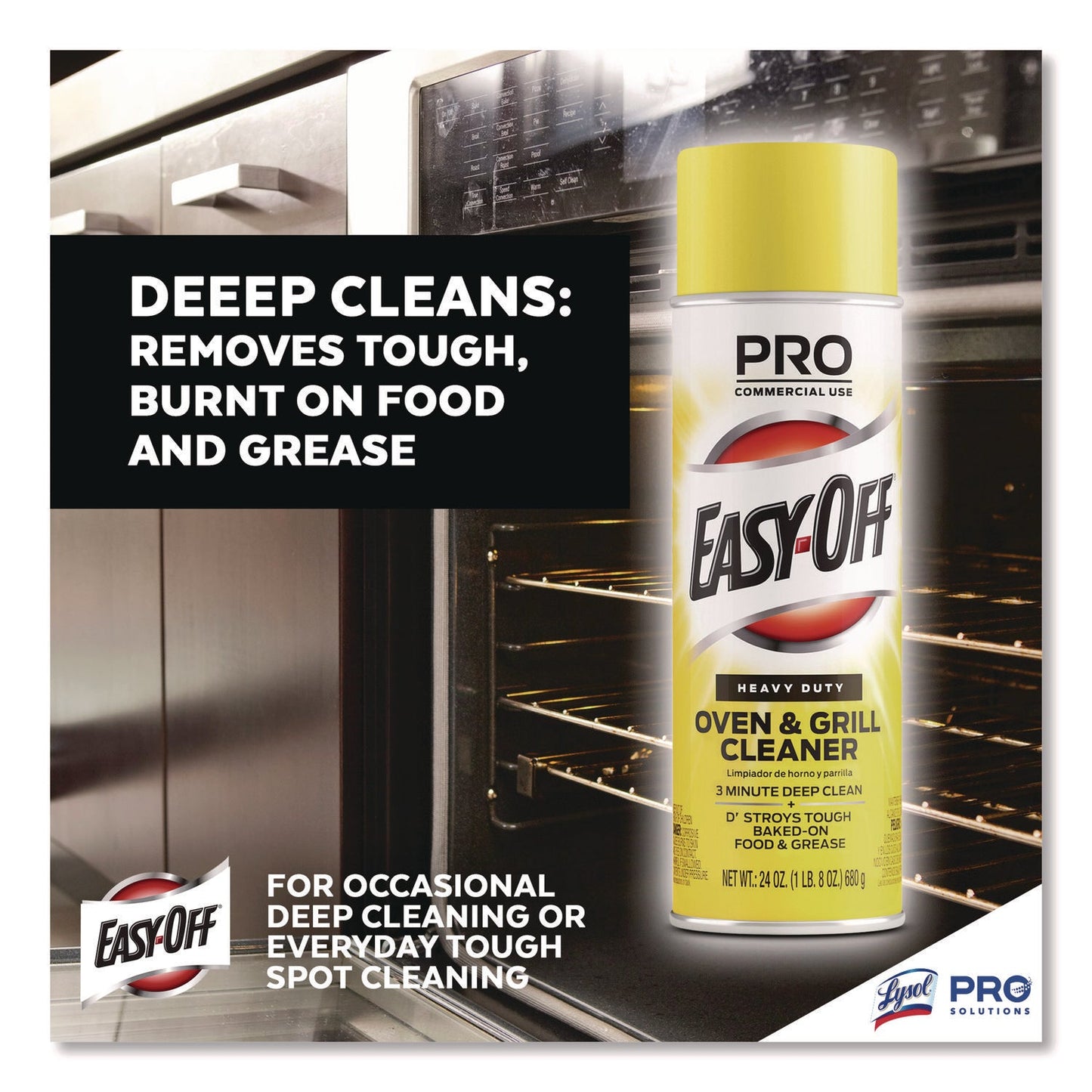 Oven and Grill Cleaner, Unscented, 24 oz Aerosol Spray - OrderMe