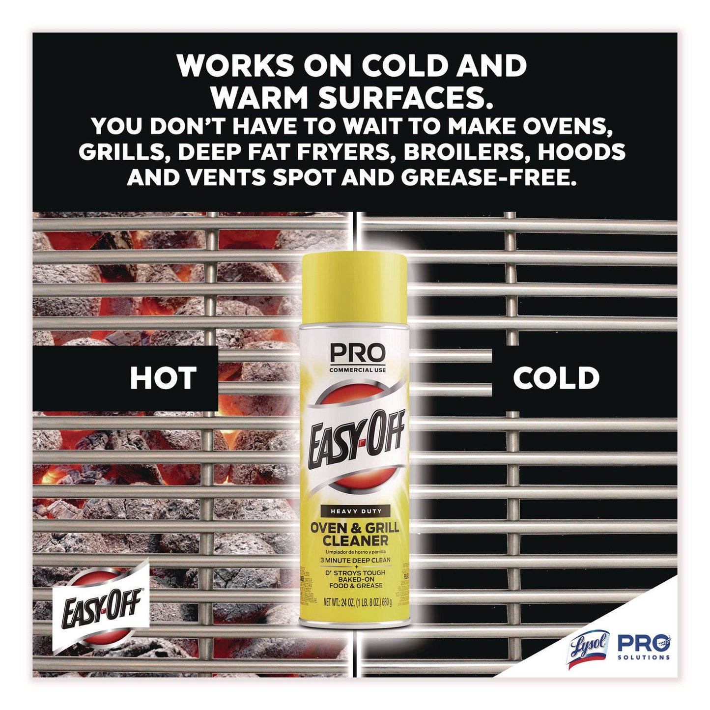 Oven and Grill Cleaner, Unscented, 24 oz Aerosol Spray - OrderMe