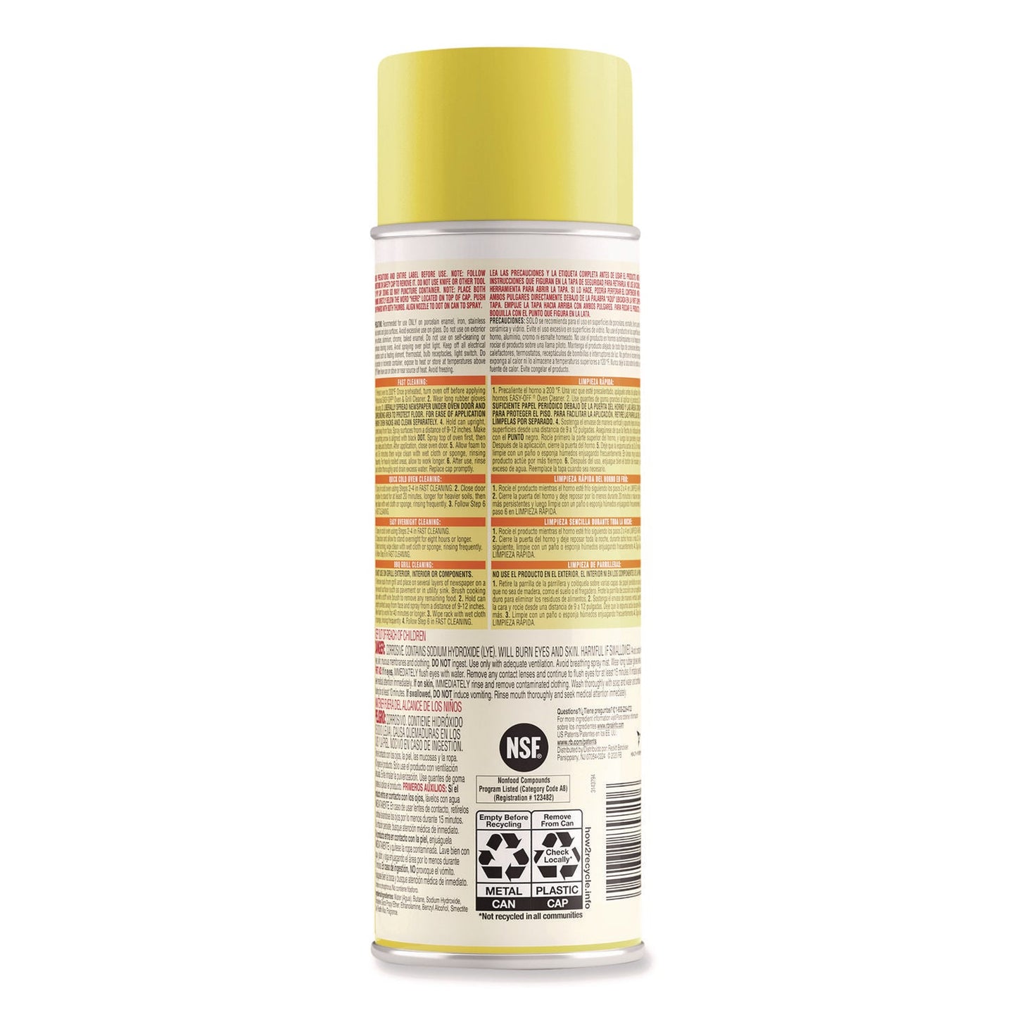 Oven and Grill Cleaner, Unscented, 24 oz Aerosol Spray - OrderMe