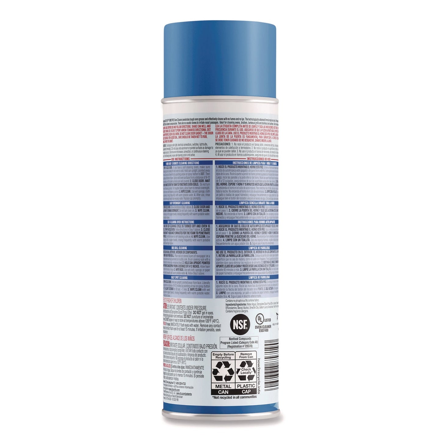 Fume-Free Max Oven Cleaner, Foam, Lemon, 24 oz Aerosol Spray - OrderMe