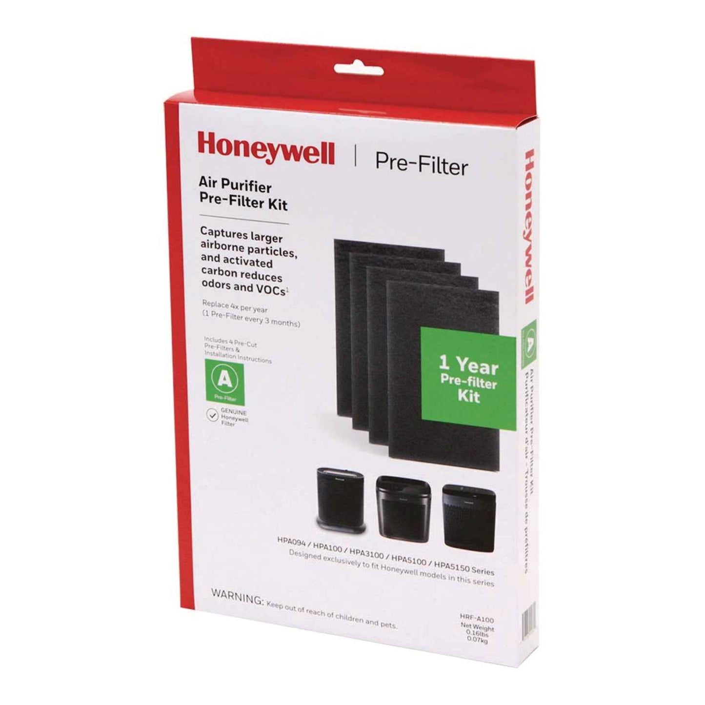 Pre-Cut Carbon Pre-Filter, Box of 4 Filters - OrderMe