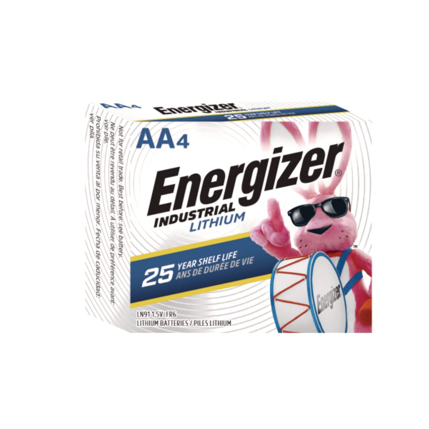 Industrial Lithium AA Battery, 1.5 V, 4/Pack - OrderMe