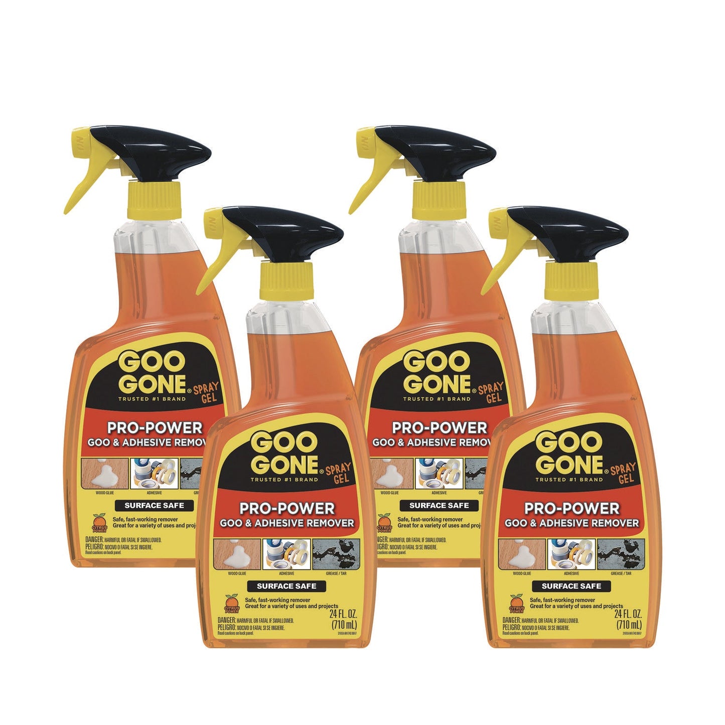 Pro-Power Cleaner, Citrus Scent, 24 oz Spray Bottle, 4/Carton - OrderMe