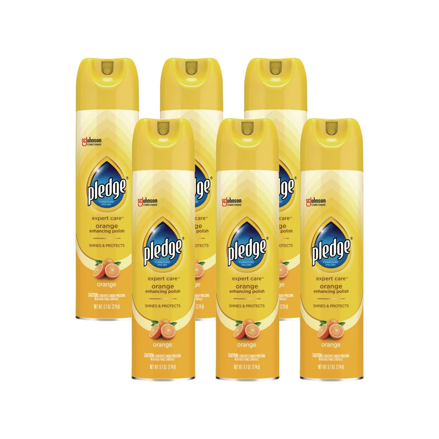 Furniture Polish, Orange, 9.7 oz Aerosol Spray, 6/Carton - OrderMe