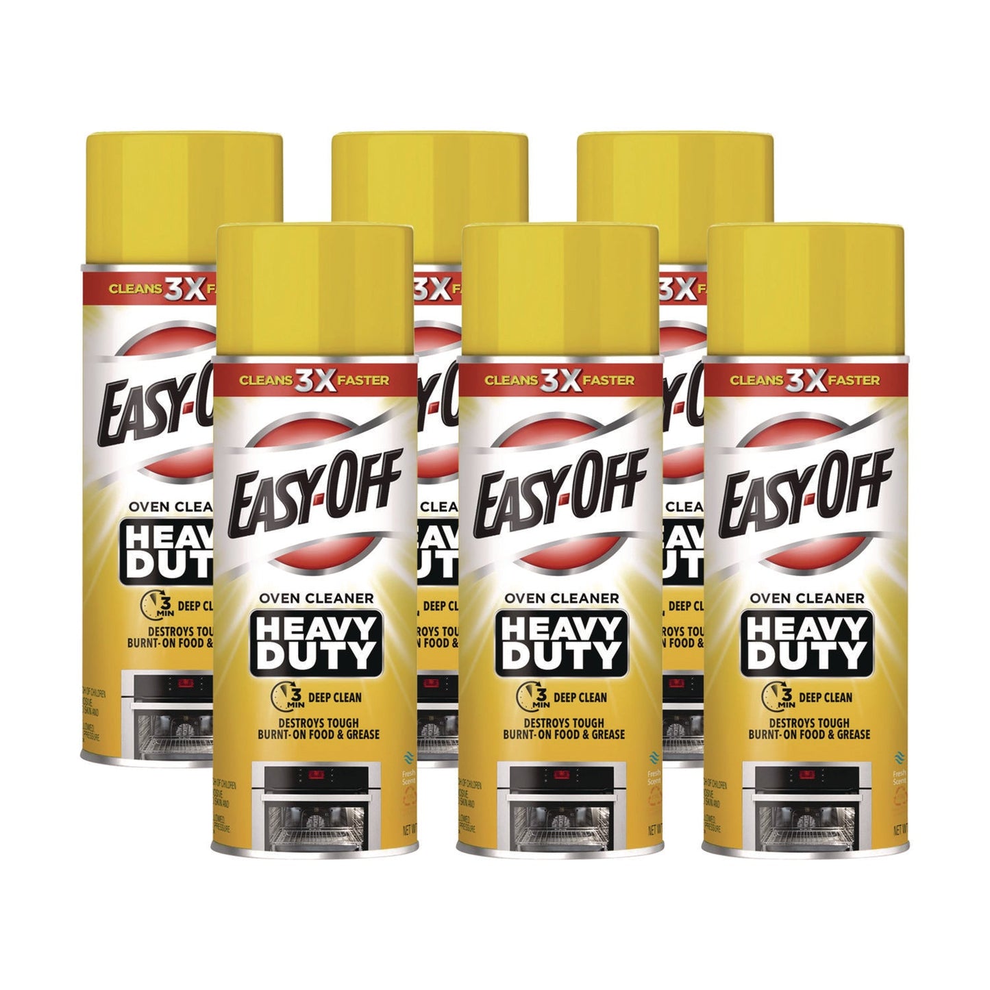 Heavy Duty Oven Cleaner, Fresh Scent, Foam, 14.5 oz Aerosol Spray, 6/Carton - OrderMe