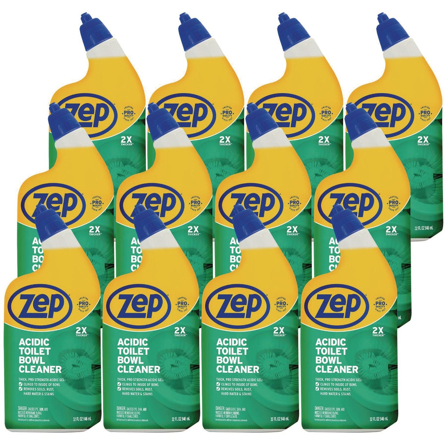Acidic Toilet Bowl Cleaner, Mint, 32 oz Bottle, 12/Carton - OrderMe