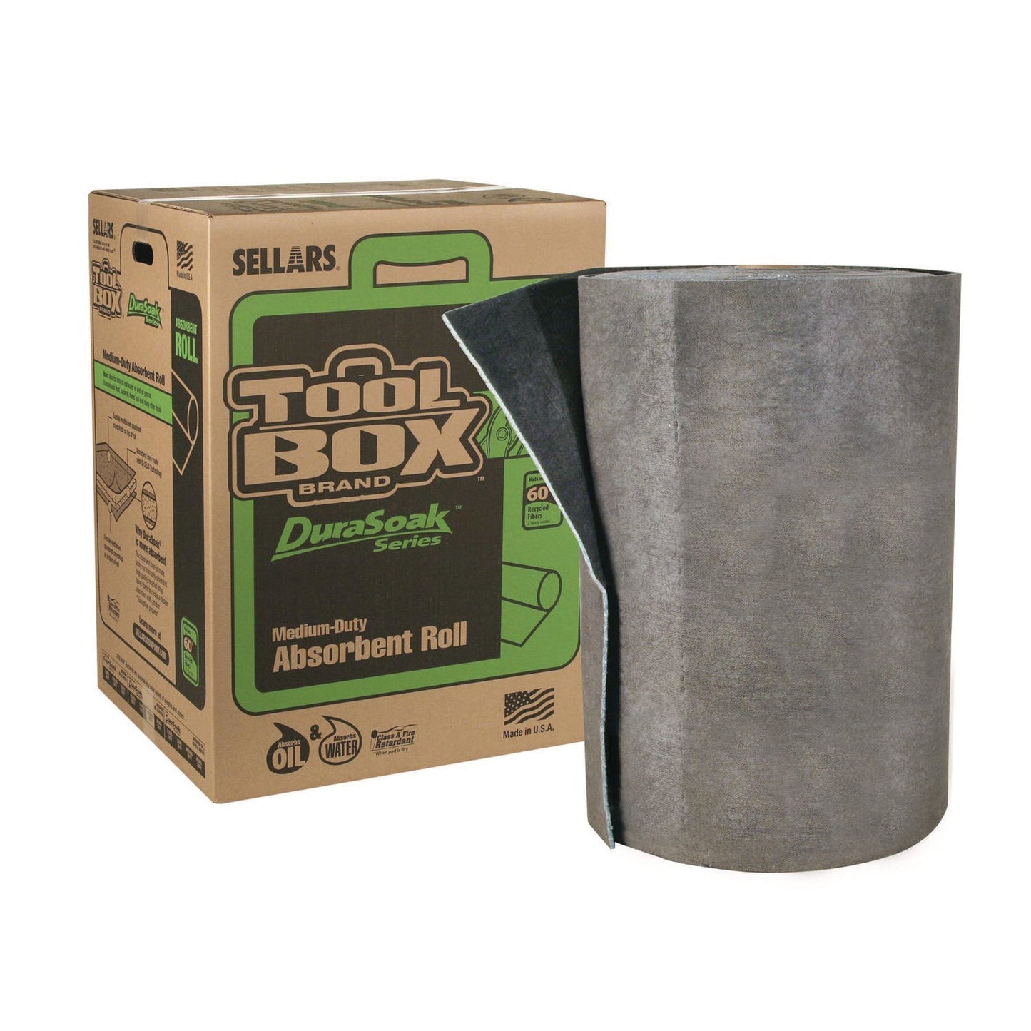 DuraSoak Universal Sorbents Medium Duty Roll Pad, 40 gal, 28.5" x 125 ft - OrderMe