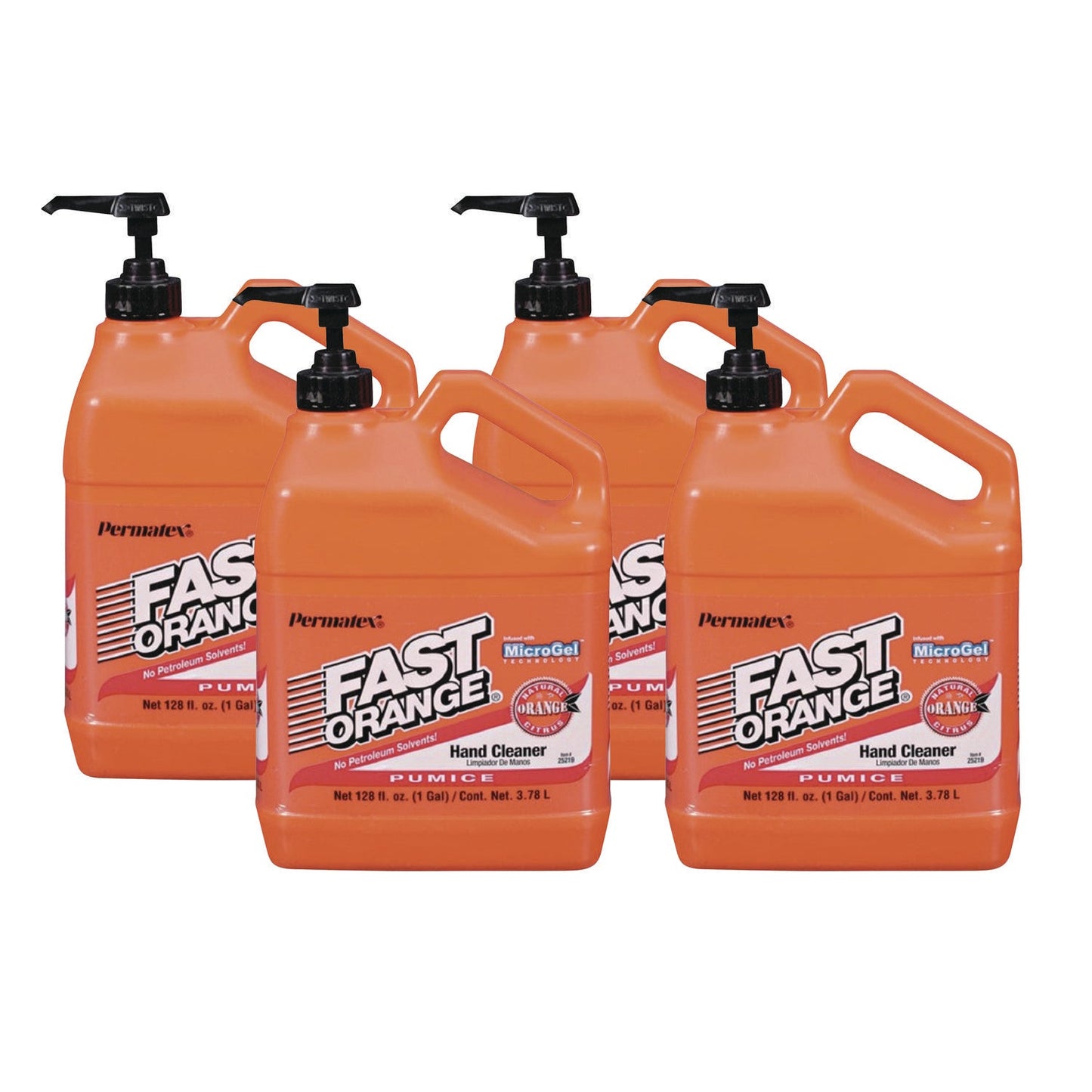 Pumice Hand Cleaner, Citrus Scent, 1 gal Dispenser, 4/Carton - OrderMe