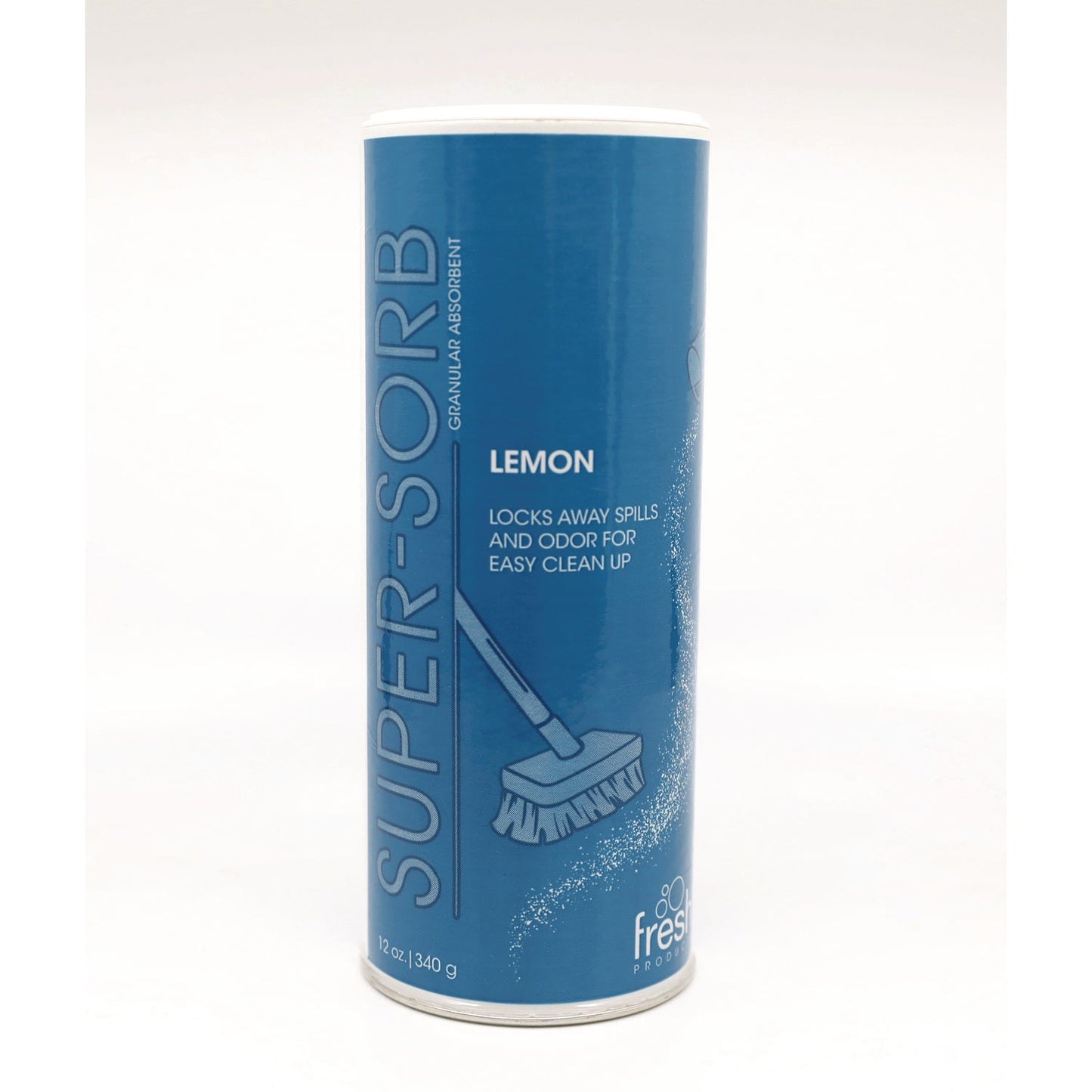 Super-Sorb Liquid Spill Absorbent, Lemon Scent, 720 oz Absorbing Volume, 12 oz Shaker Can, 6/Box - OrderMe