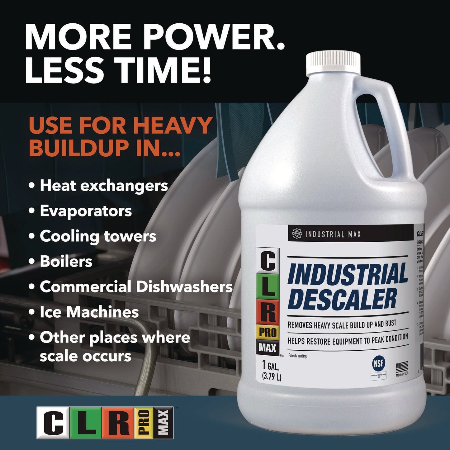 MAX Industrial Descaler, 1 gal Jug, 4/Carton - OrderMe