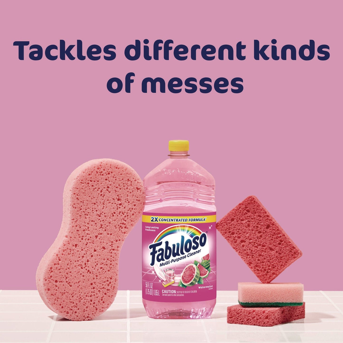 Multi-Use Cleaner, Watermelon Scent, 56 oz Bottle, 6/Carton - OrderMe