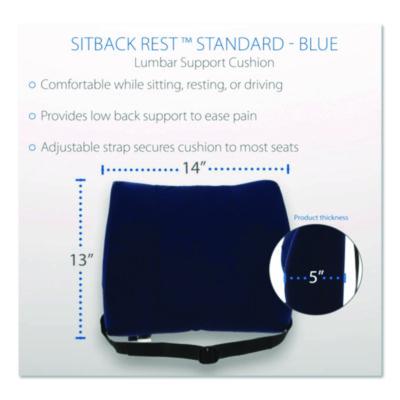 Sitback Standard Lumbar Back Support , 13 x 14, Blue