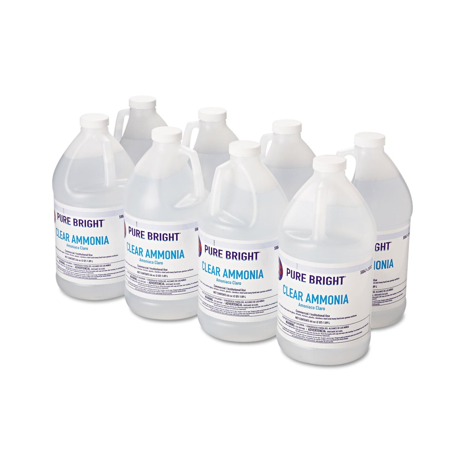 Clear Ammonia, 64 oz Bottle, 8/Carton - OrderMe