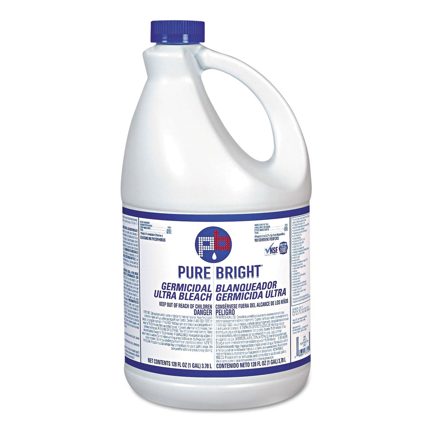 Liquid Germicidal Bleach, 1 gal Bottle, 6/Carton - OrderMe