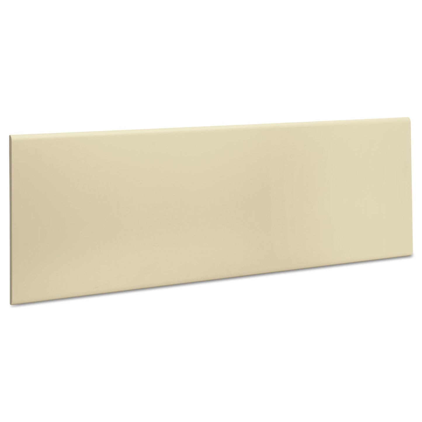 Front view of the 38000 Series Hutch Flipper Doors, 48" wide by 15" high, in a putty finish, designed for 48" open shelves.