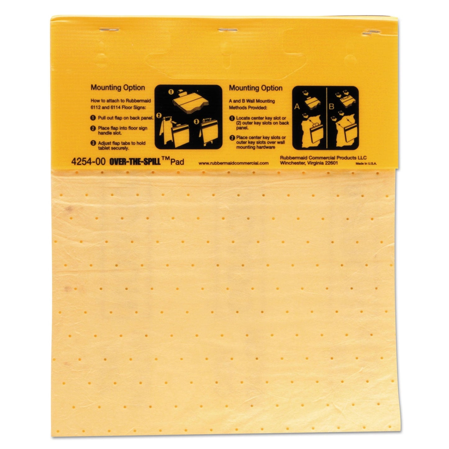 Over-The-Spill Pad Tablet, 12 oz, 16.5 x 14, 22/Pack - OrderMe