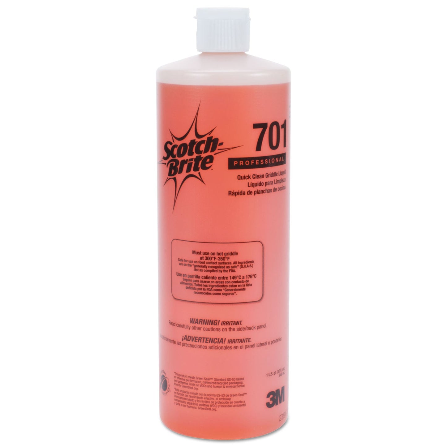 Quick Clean Griddle Liquid, 1 qt Bottle, 4/Carton - OrderMe