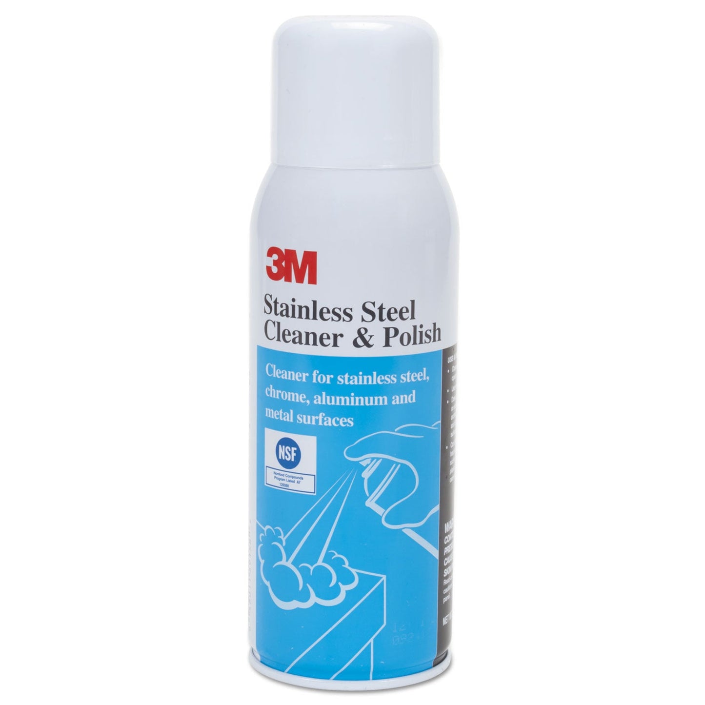 Stainless Steel Cleaner and Polish, Lime Scent, 10 oz Aerosol Spray - OrderMe