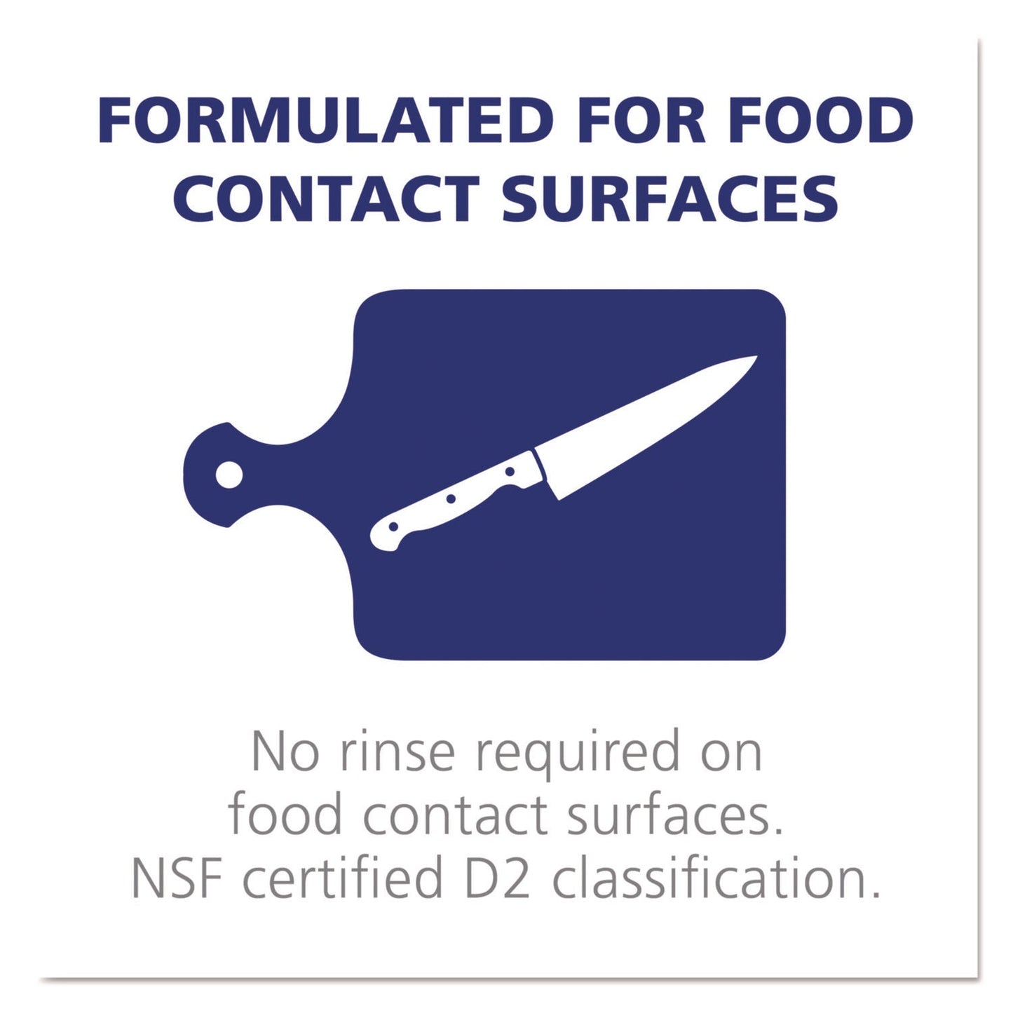 Foodservice Surface Sanitizer, Fragrance Free, 1 gal Bottle, 4/Carton - OrderMe