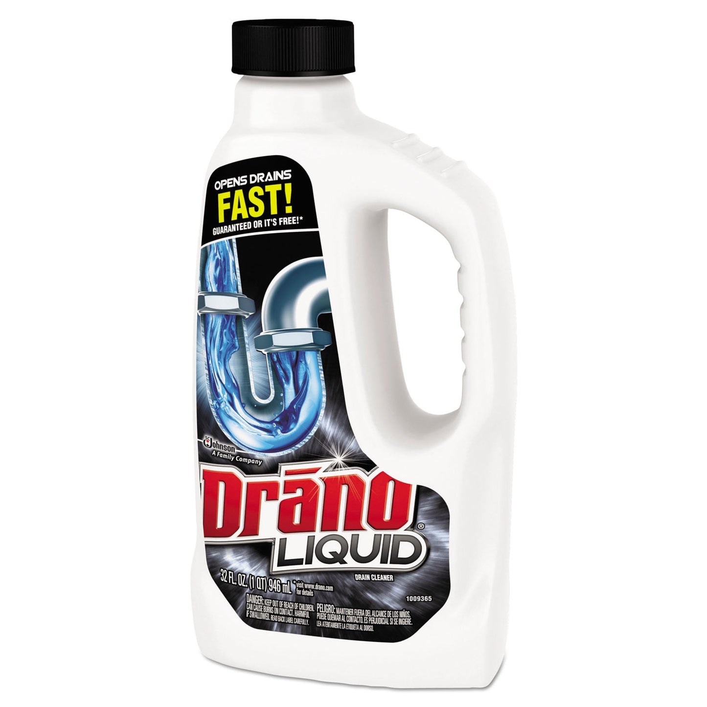 Liquid Drain Cleaner, 32 oz Safety Cap Bottle, 12/Carton - OrderMe