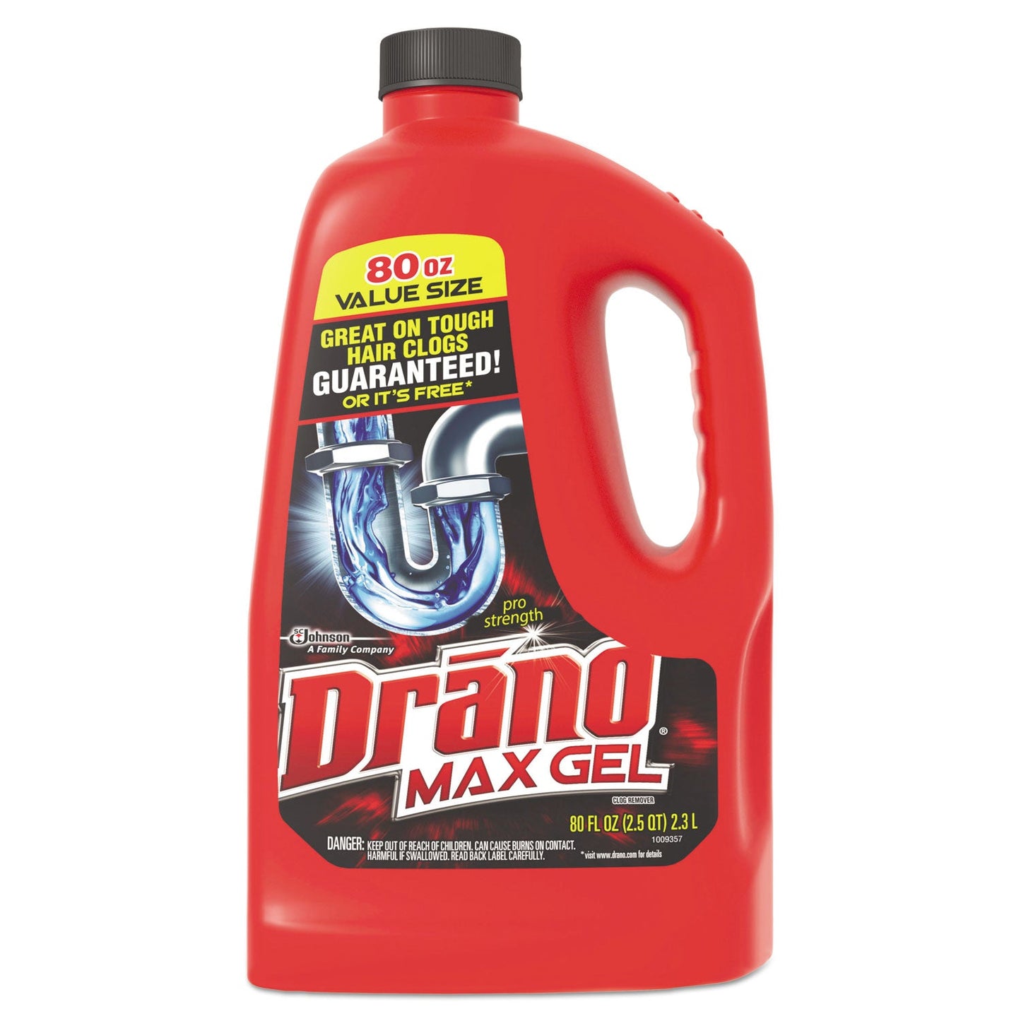 Max Gel Clog Remover, Bleach Scent, 80 oz Bottle, 6/Carton - OrderMe