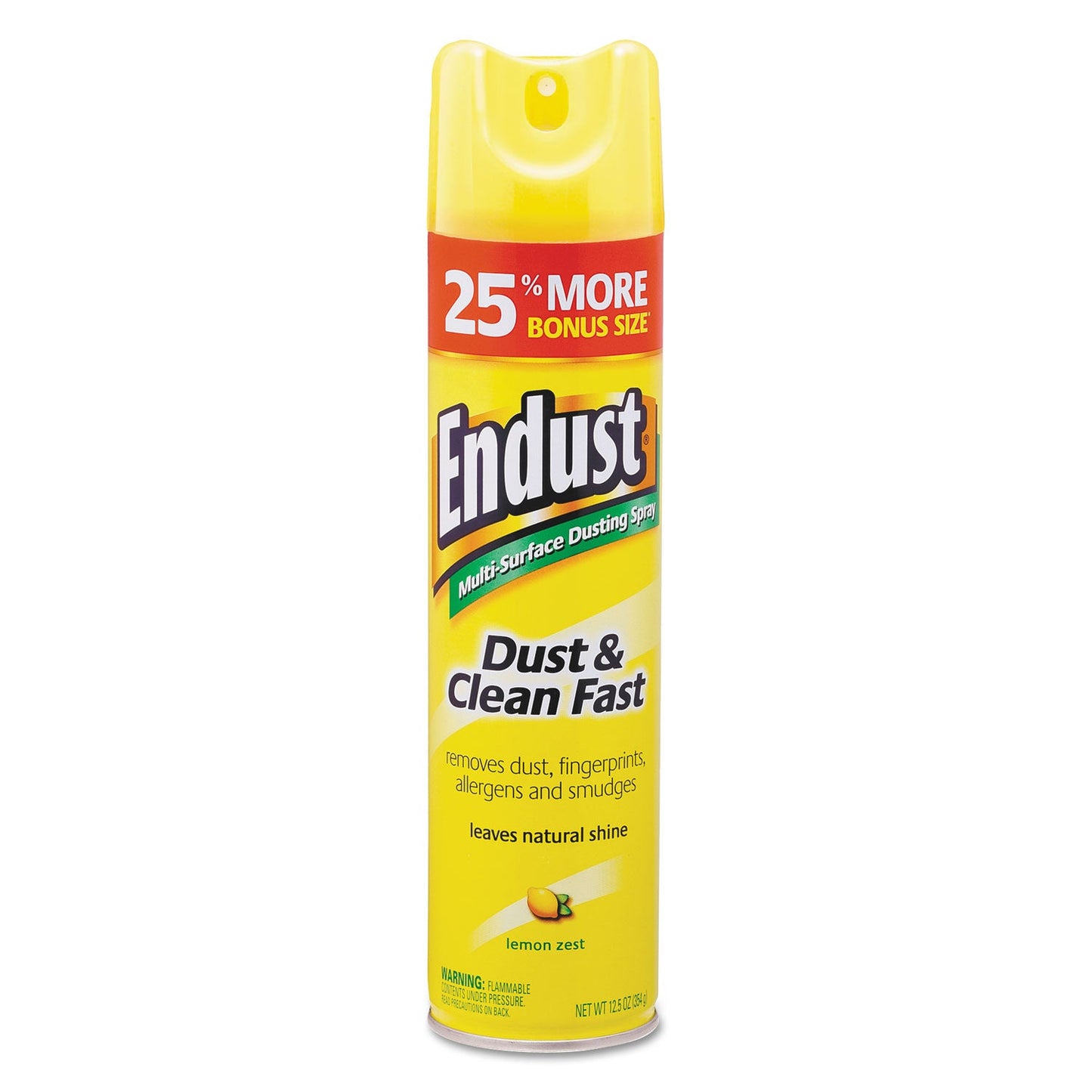 Endust Multi-Surface Dusting and Cleaning Spray, Lemon Zest, 12.5 oz Aerosol Spray, 6/Carton - OrderMe