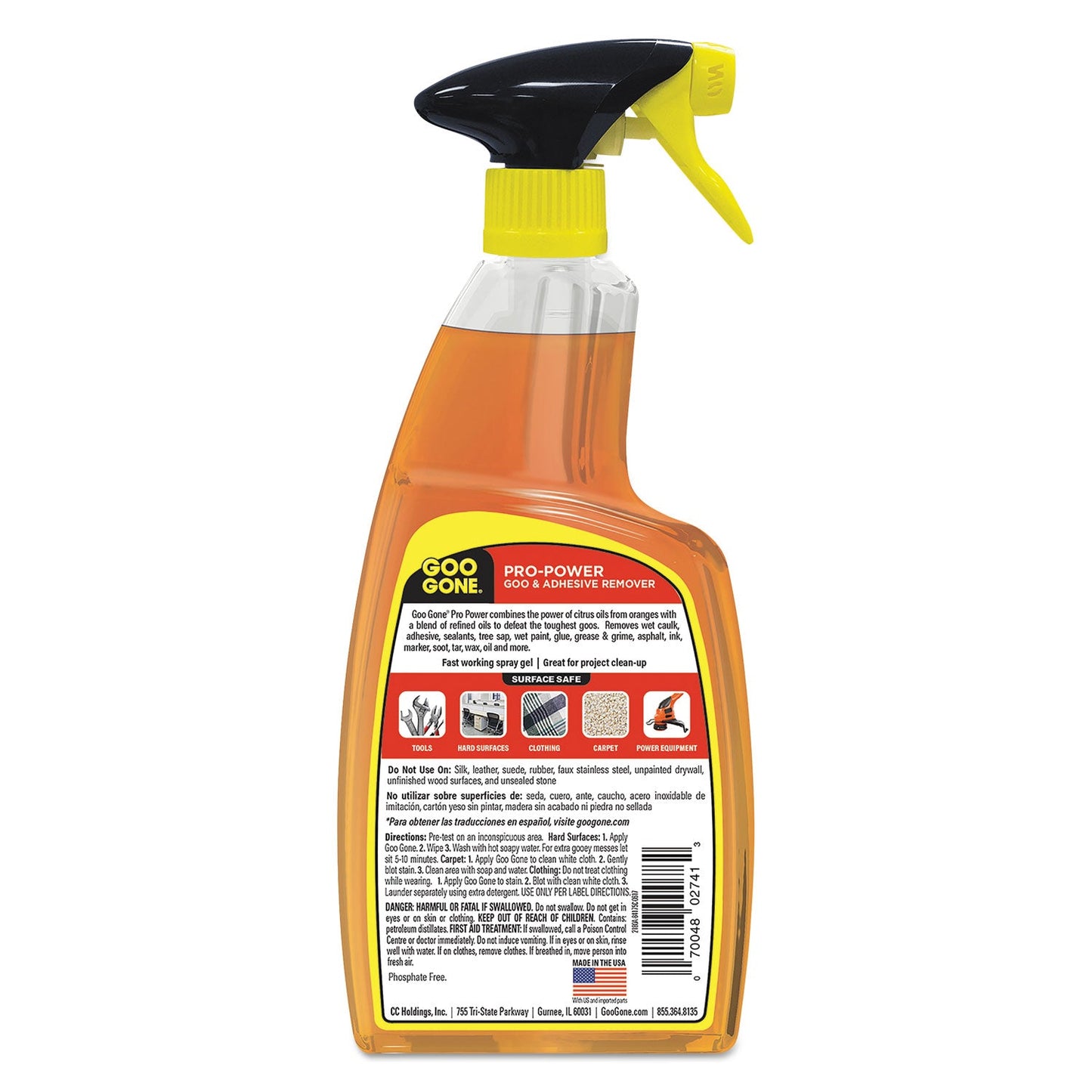 Pro-Power Cleaner, Citrus Scent, 24 oz Spray Bottle, 4/Carton - OrderMe
