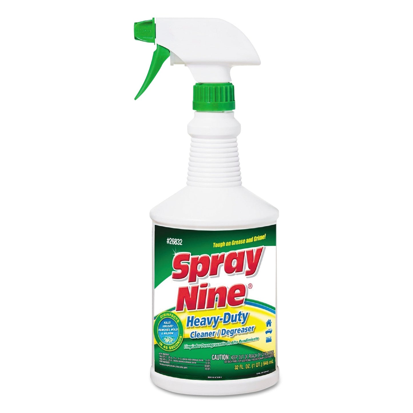 Heavy Duty Cleaner/Degreaser/Disinfectant, Citrus Scent, 32 oz Trigger Spray Bottle - OrderMe