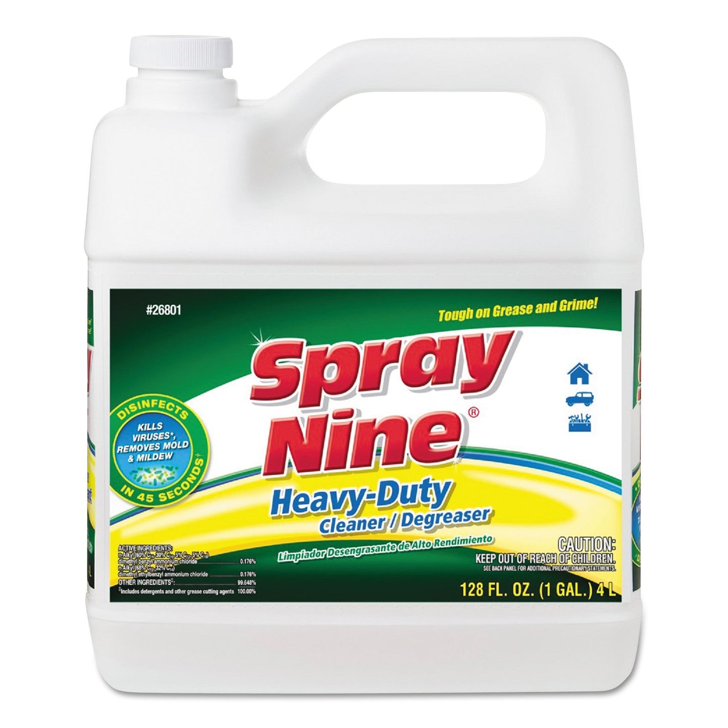 Heavy Duty Cleaner/Degreaser/Disinfectant, Citrus Scent, 1 gal Bottle - OrderMe