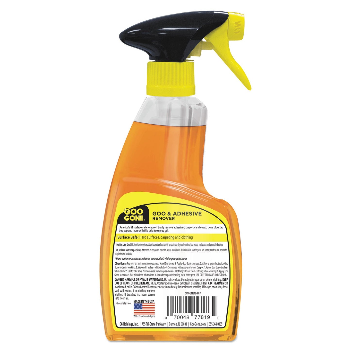 Spray Gel Cleaner, Citrus Scent, 12 oz Spray Bottle - OrderMe