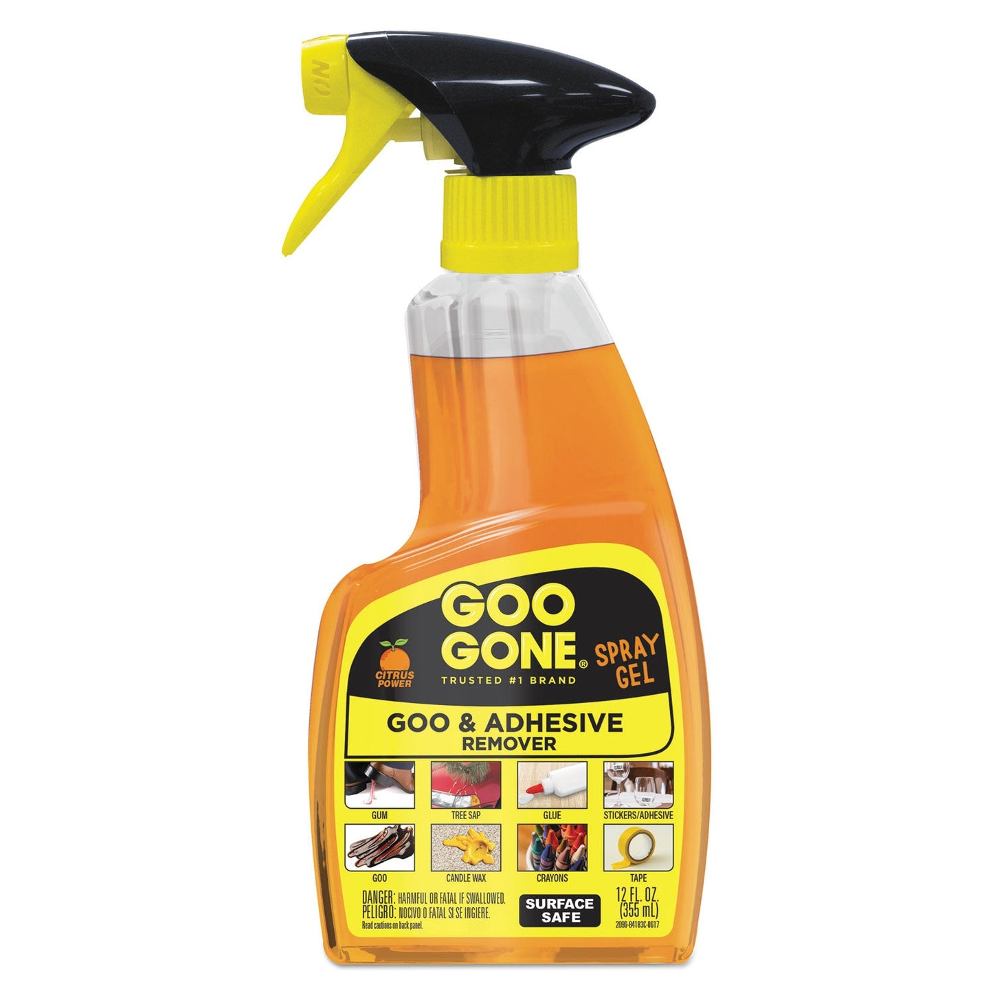 Spray Gel Cleaner, Citrus Scent, 12 oz Spray Bottle - OrderMe
