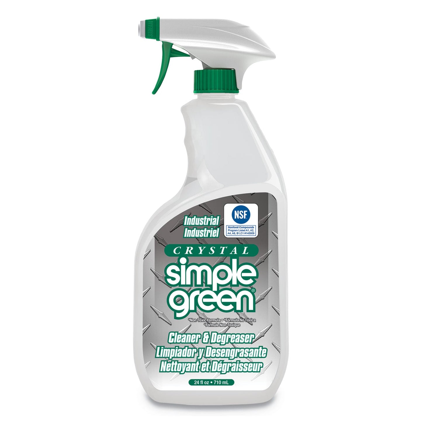 Crystal Industrial Cleaner/Degreaser, 24 oz Spray Bottle, 12/Carton - OrderMe