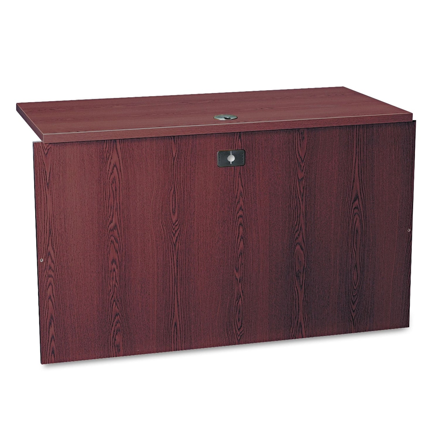 Top-down view of the bridge¤³»s surface, showcasing the rectangular workspace and deep mahogany tone.product-image
