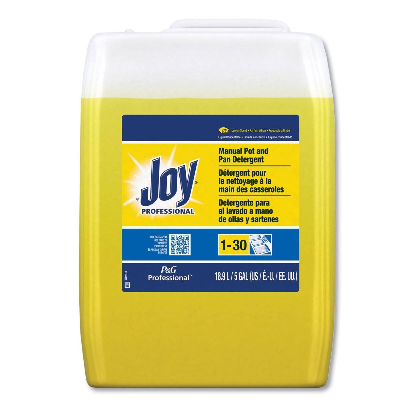 Dishwashing Liquid, Lemon Scent, 5 gal Cube - OrderMe