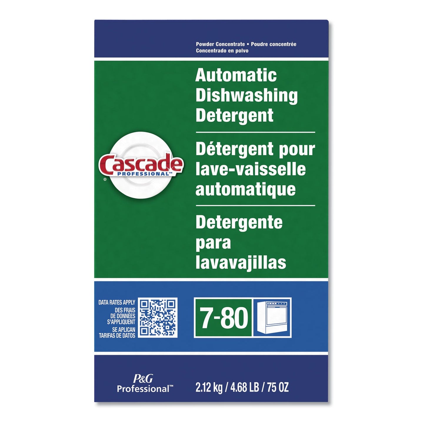 Automatic Dishwasher Detergent Powder, Fresh Scent, 75 oz Box - OrderMe