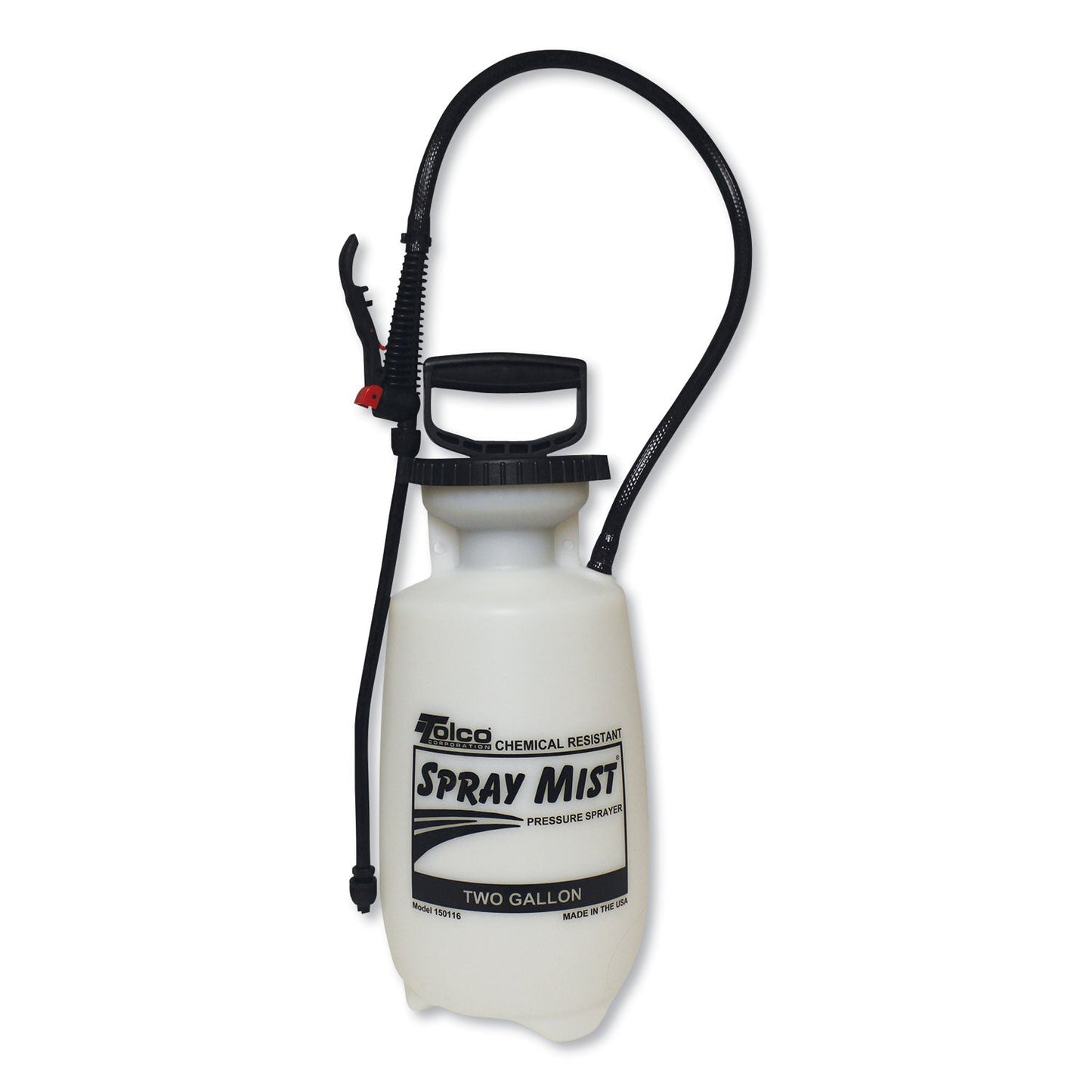 Chemical Resistant Tank Sprayer, 2 gal, 0.63" x 28" Hose, White - OrderMe