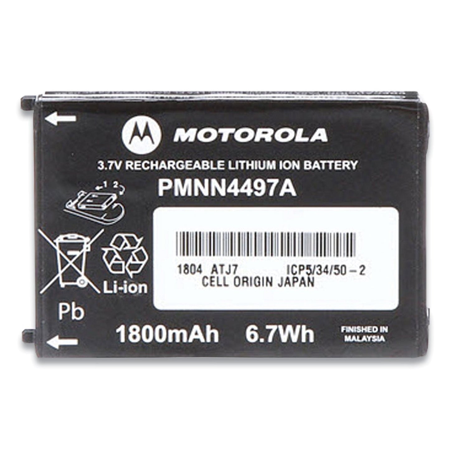 Li-Ion Battery for CLS Series Radios, 3.7 V, 1800 mAh - OrderMe