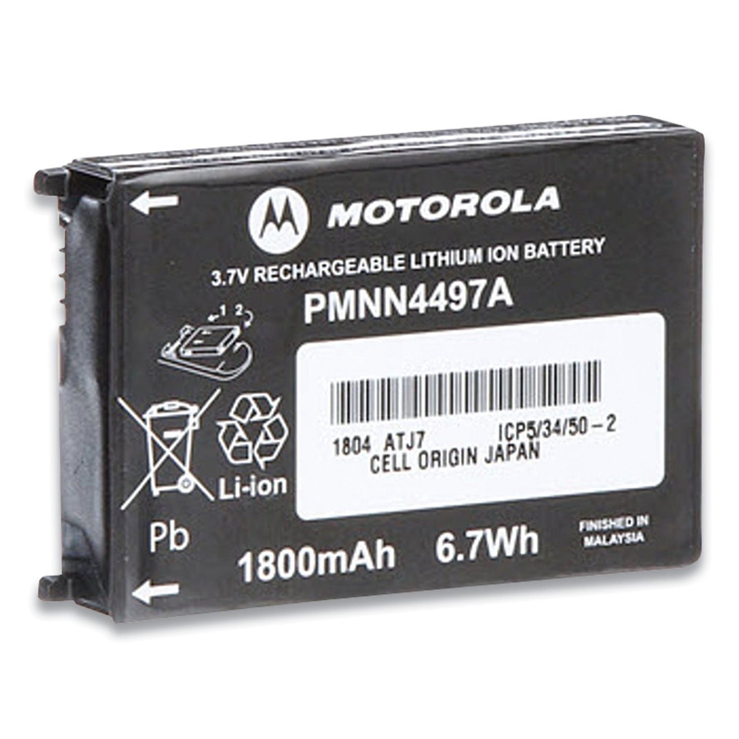 Li-Ion Battery for CLS Series Radios, 3.7 V, 1800 mAh - OrderMe