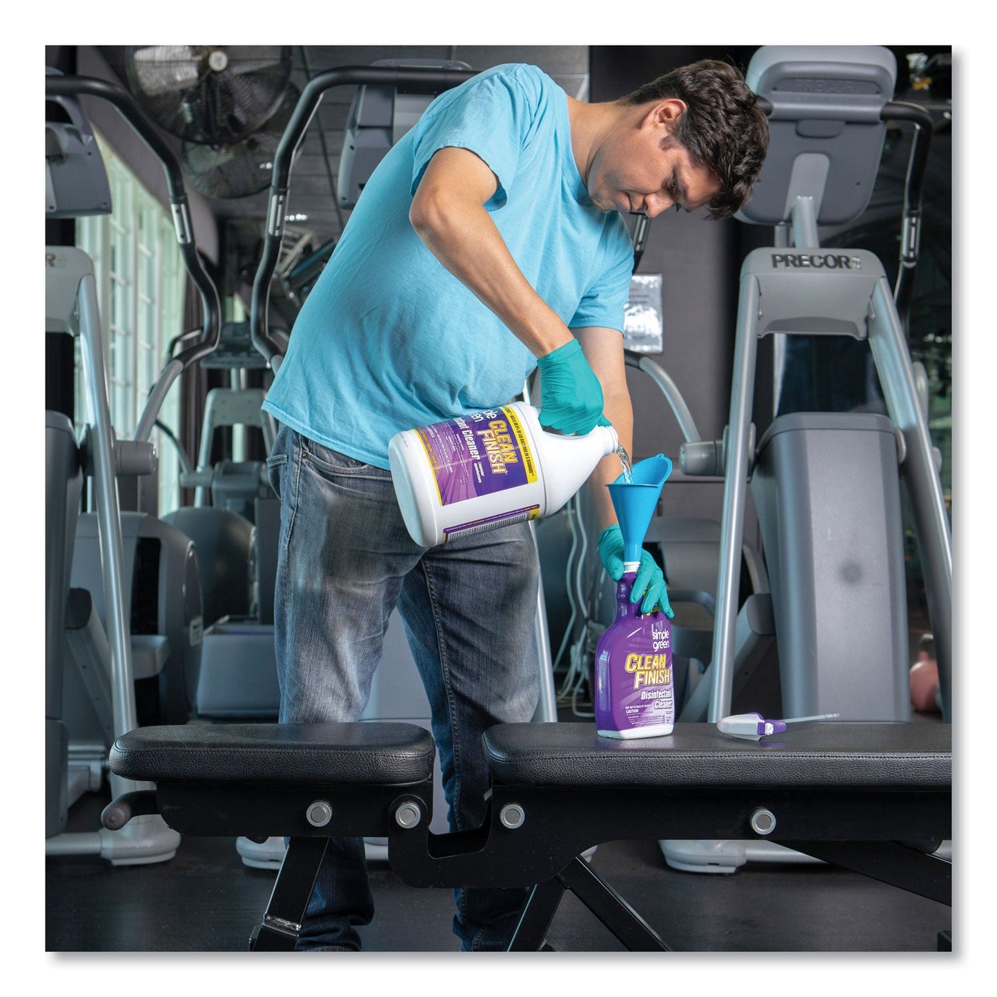Clean Finish Disinfectant Cleaner, 1 gal Bottle, Herbal - OrderMe