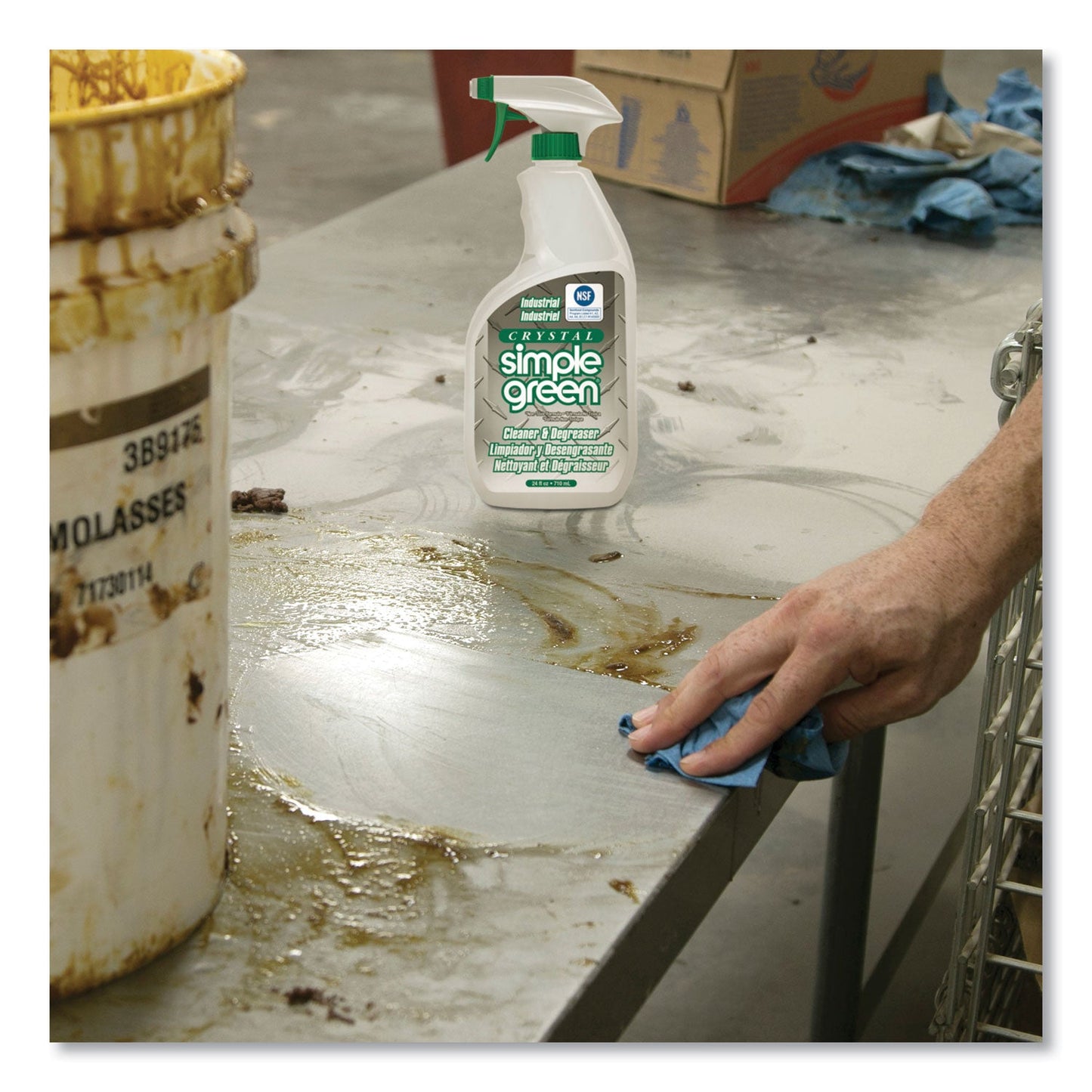 Crystal Industrial Cleaner/Degreaser, 24 oz Spray Bottle, 12/Carton - OrderMe