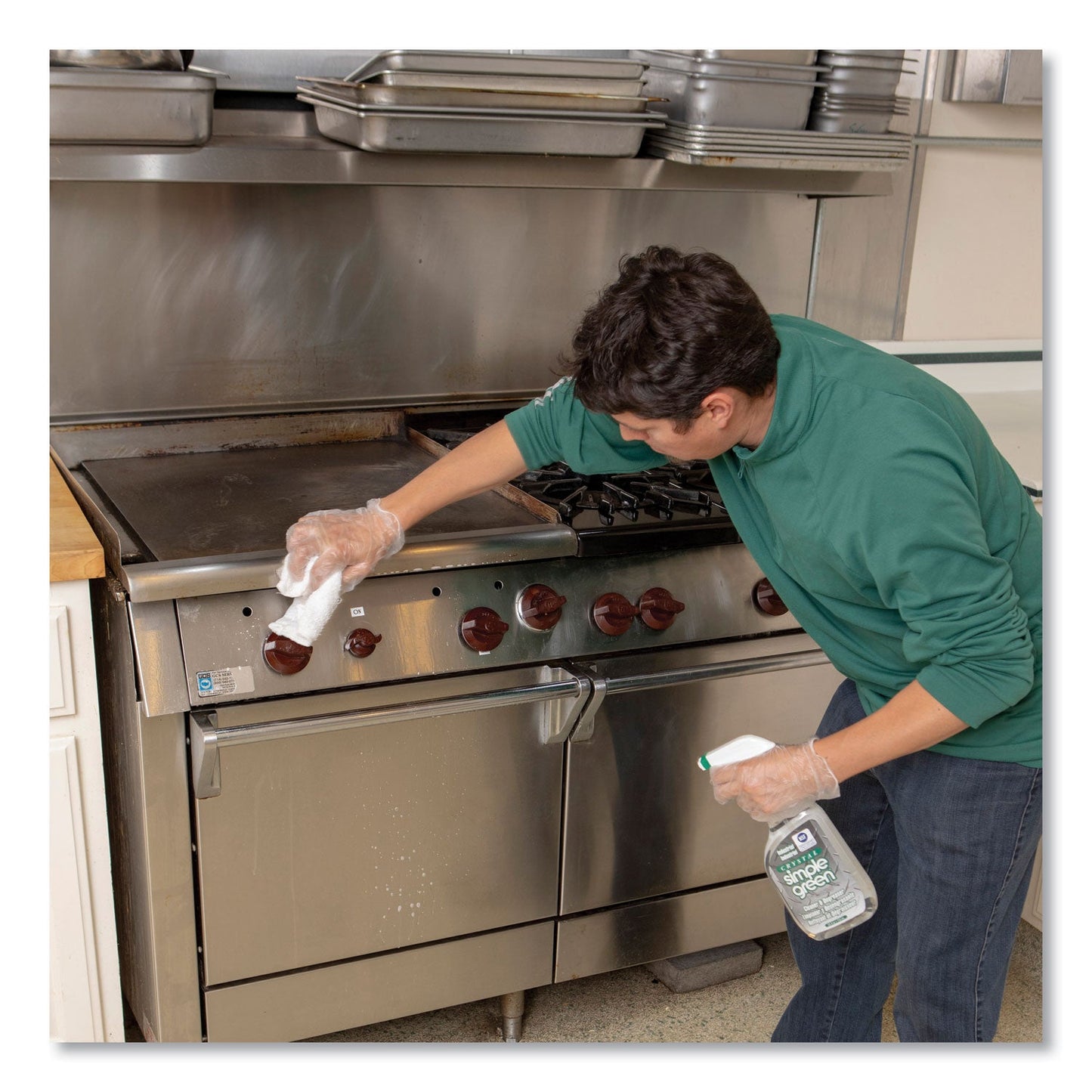 Crystal Industrial Cleaner/Degreaser, 24 oz Spray Bottle, 12/Carton - OrderMe